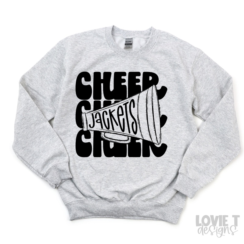 STACKED MASCOTS CHEER MEGAPHONE JACKETS