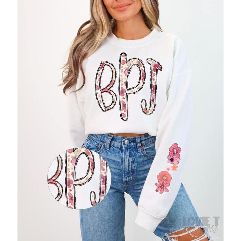 Floral Sleeve for Floral Monogram