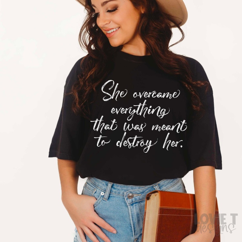 She Overcomes Everything That Was Meant To Destroy Her White Font