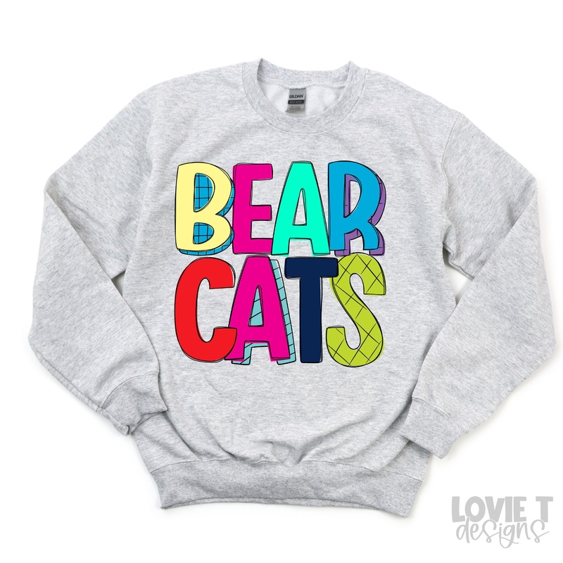 STRIPEY BEARCATS|Pocket 3.5″-4″|Infant|Toddler|Youth 8.5|Adult 11″|Adult 12″