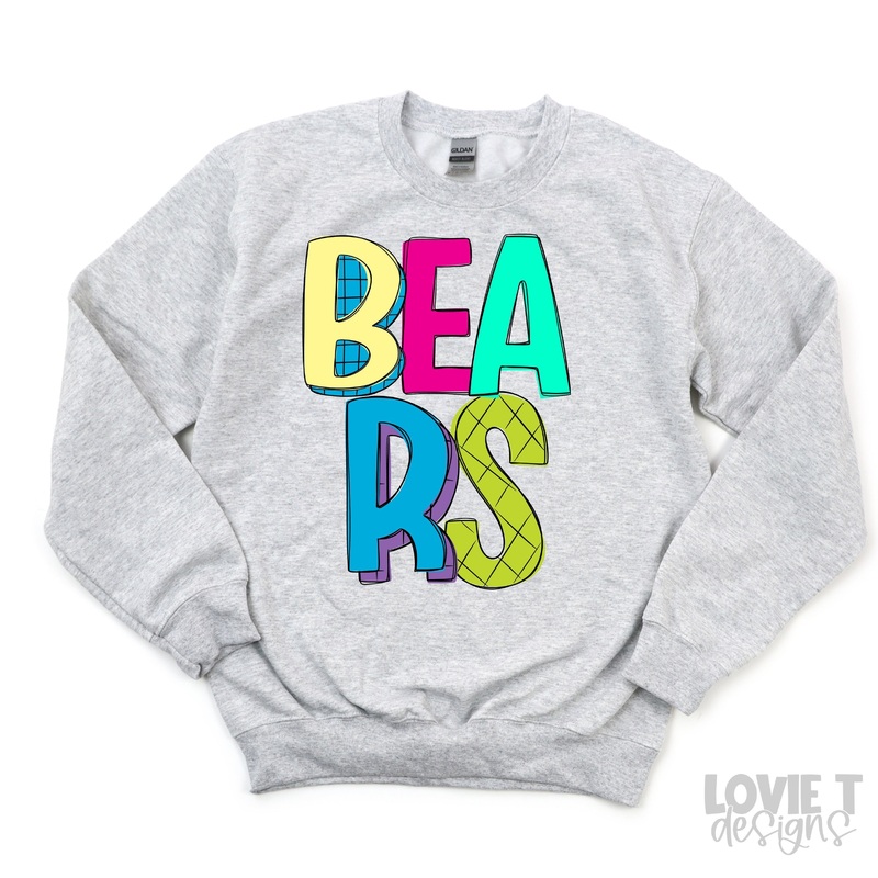 STRIPEY BEARS|Pocket 3.5″-4″|Infant|Toddler|Youth 8.5|Adult 11″|Adult 12″