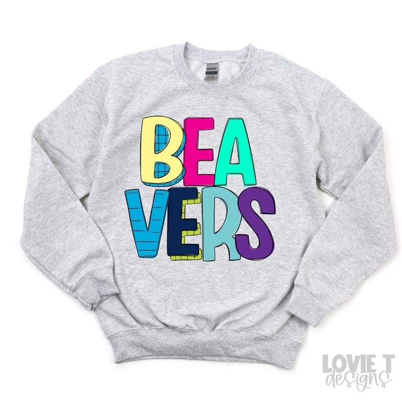 STRIPEY BEAVERS|Pocket 3.5″-4″|Infant|Toddler|Youth 8.5|Adult 11″|Adult 12″