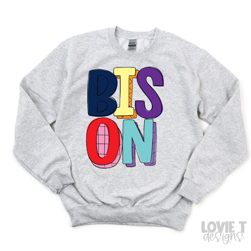 STRIPEY BISON|Pocket 3.5″-4″|Infant|Toddler|Youth 8.5|Adult 11″|Adult 12″