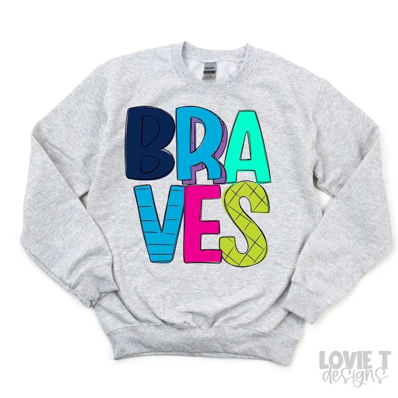 STRIPEY BRAVES|Pocket 3.5″-4″|Infant|Toddler|Youth 8.5|Adult 11″|Adult 12″