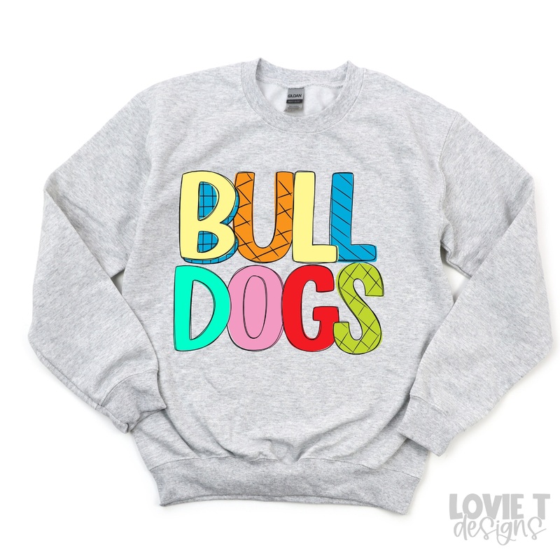 STRIPEY BULLDOGS|Pocket 3.5″-4″|Infant|Toddler|Youth 8.5|Adult 11″|Adult 12″