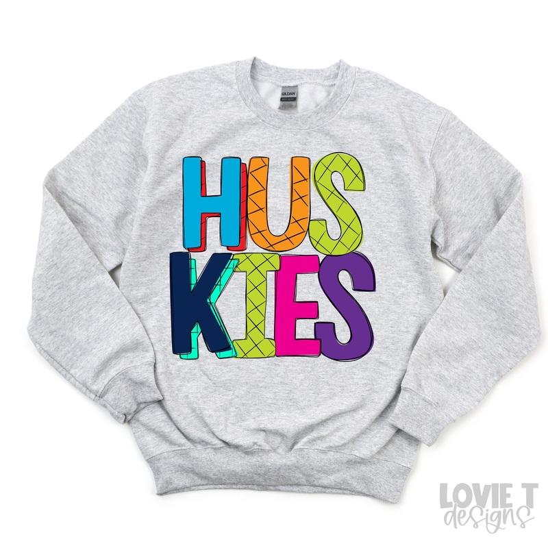 STRIPEY HUSKIES|Pocket 3.5″-4″|Infant|Toddler|Youth 8.5|Adult 11″|Adult 12″