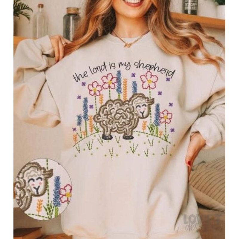THE LORD IS MY SHEPHERD|Pocket 3.5″-4″|Infant|Toddler|Youth 8.5|Adult 11″|Adult 12″
