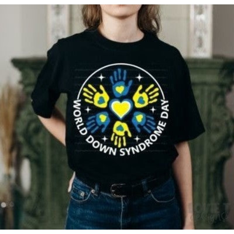 WORLD DOWN SYNDROME DAY|Pocket 3.5″-4″|Infant|Toddler|Youth 8.5|Adult 11″|Adult 12″