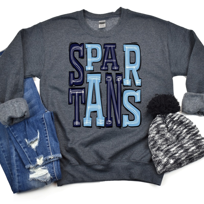 Spartans Navy And Carolina Blue