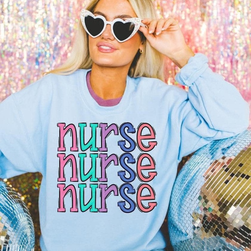 STACKED NURSE FUN SERIF ALPHA|3.8X7.8|4X5.5|5.5X8.5|8.5X11|Yes|No