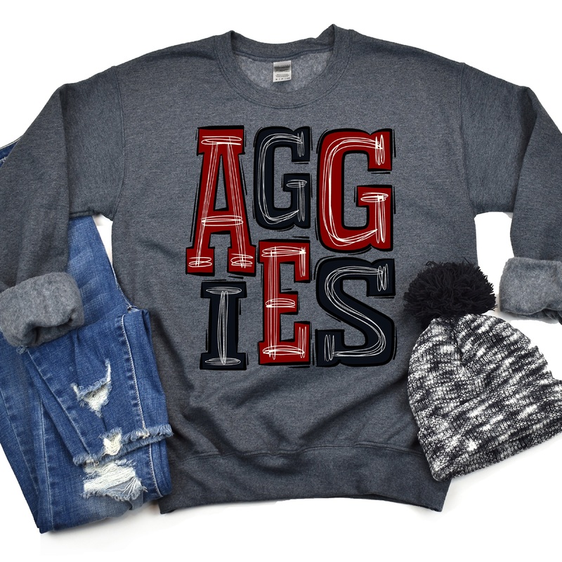Aggies-Dark Red-Black|Pocket|Infant|Toddler|Youth|Adult 11″|Adult 12″|Oversized Print 12″ Wide and Approximately 14″ Long – Also Includes Two Smaller Prints 5″  6″ inches wide & 7″ Tall|Mockup