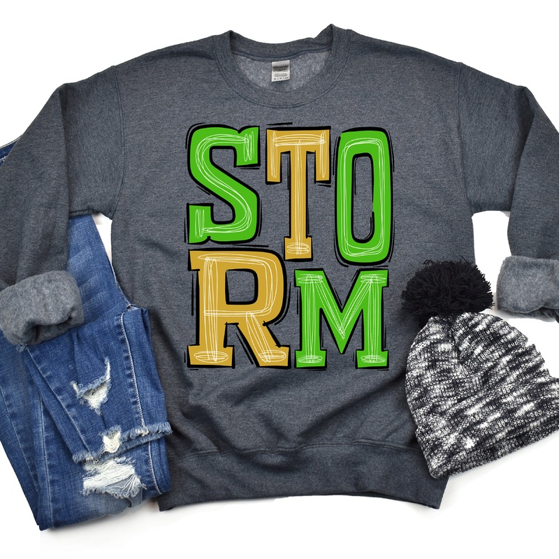 Storm-Green-Gold|Pocket|Infant|Toddler|Youth|Adult 11″|Adult 12″|Oversized Print 12″ Wide and Approximately 14″ Long – Also Includes Two Smaller Prints 5″  6″ inches wide & 7″ Tall|Mockup