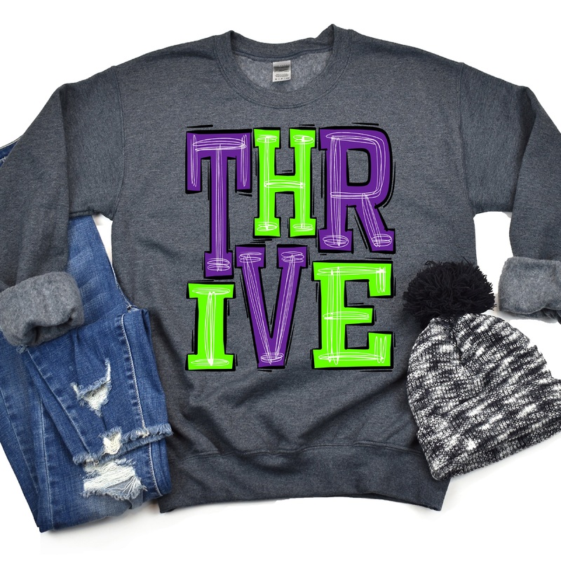 Thrive Purple And Bright Green