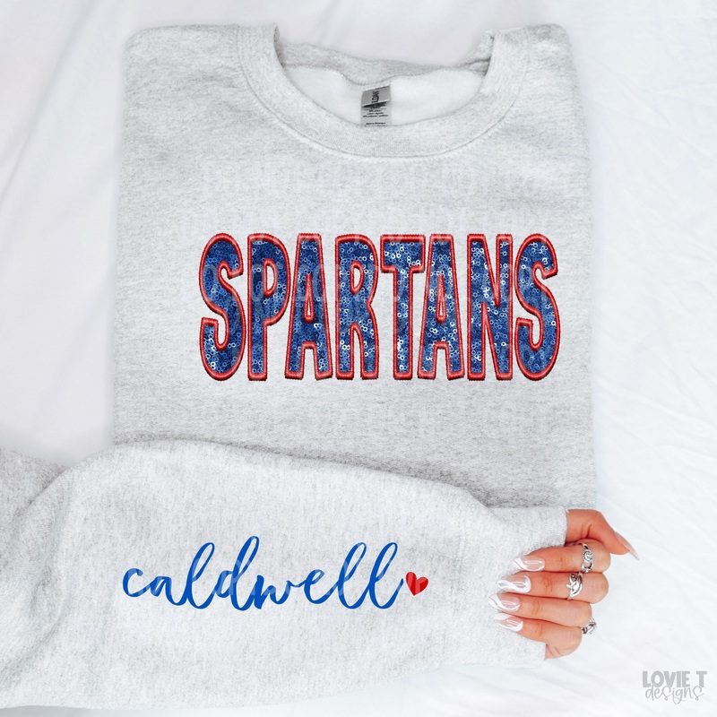 Spartans + Sleeve|Infant|Toddler|Youth 8.5|Adult 11″|Adult 12″