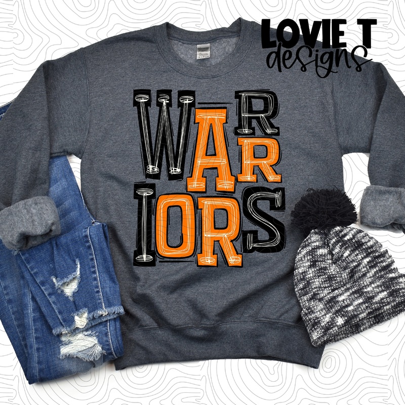 Warriors Black And Orange|Pocket 3.5″-4″|Infant|Toddler|Youth 8.5|Adult 11″|Adult 12″