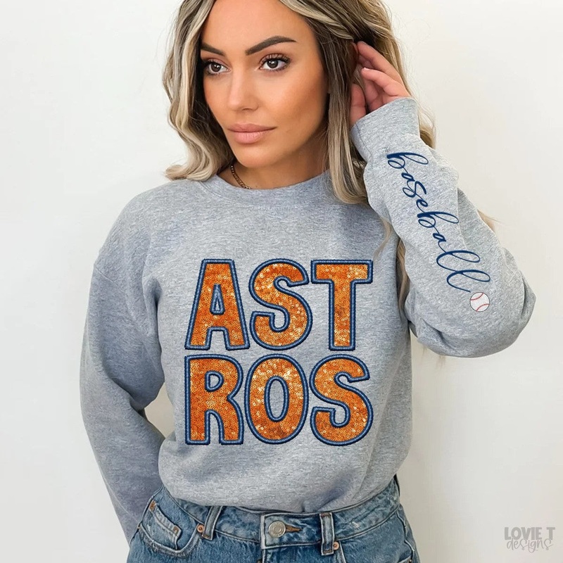 Astros + Sleeve|Infant|Toddler|Youth 8.5|Adult 11″|Adult 12″