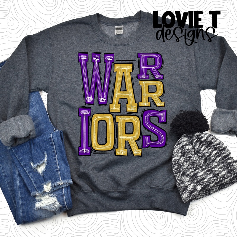 Warriors Purple And Gold|Pocket 3.5″-4″|Infant|Toddler|Youth 8.5|Adult 11″|Adult 12″