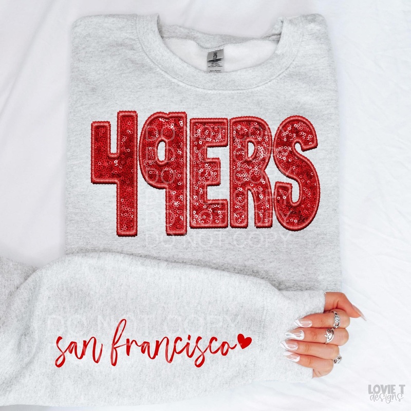 49Ers + Sleeve|Infant|Toddler|Youth 8.5|Adult 11″|Adult 12″