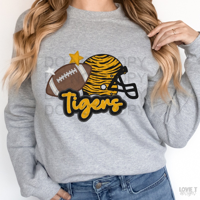 Tigers Yellow & Black 2 Applique