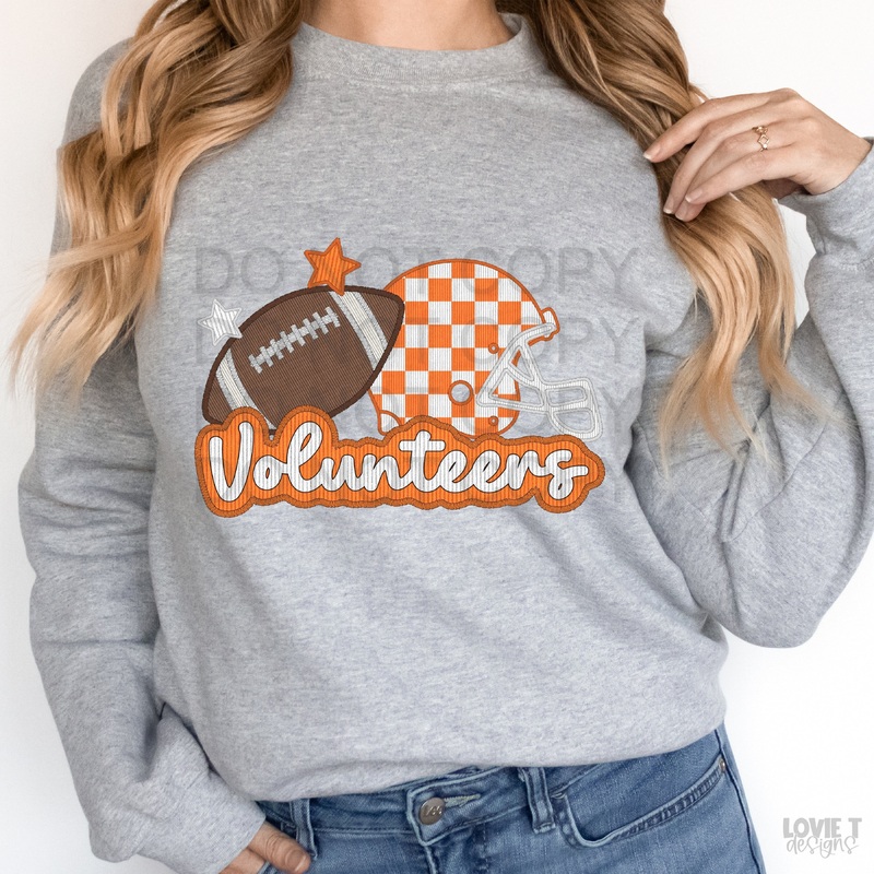 Volunteers 2 Applique|Pocket 3.5″-4″|Infant|Toddler|Youth 8.5|Adult 11″|Adult 12″