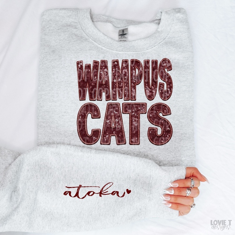 Wampus Cats + Sleeve|Infant|Toddler|Youth 8.5|Adult 11″|Adult 12″