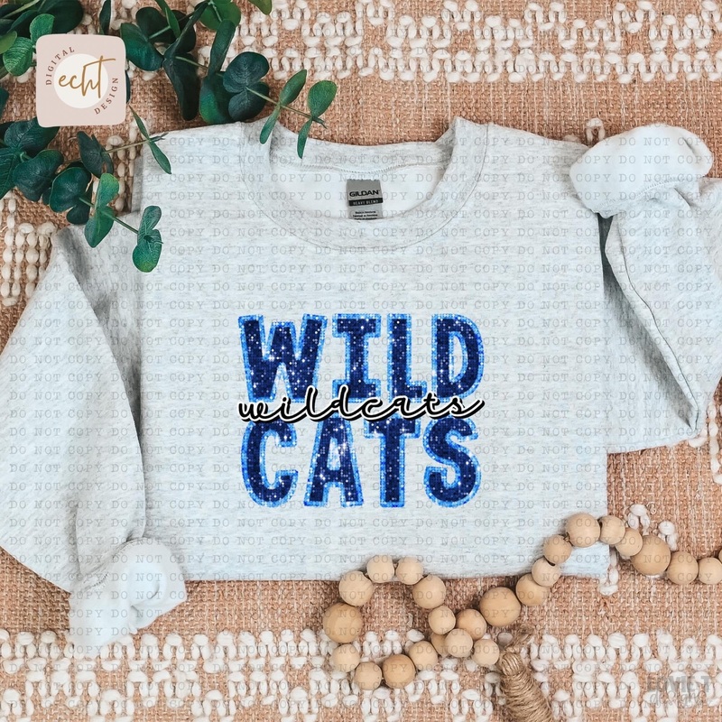 Wildcats Faux Sparkle Applique