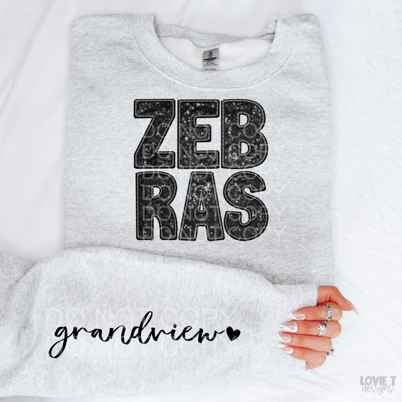 Zebras + Sleeve|Infant|Toddler|Youth 8.5|Adult 11″|Adult 12″