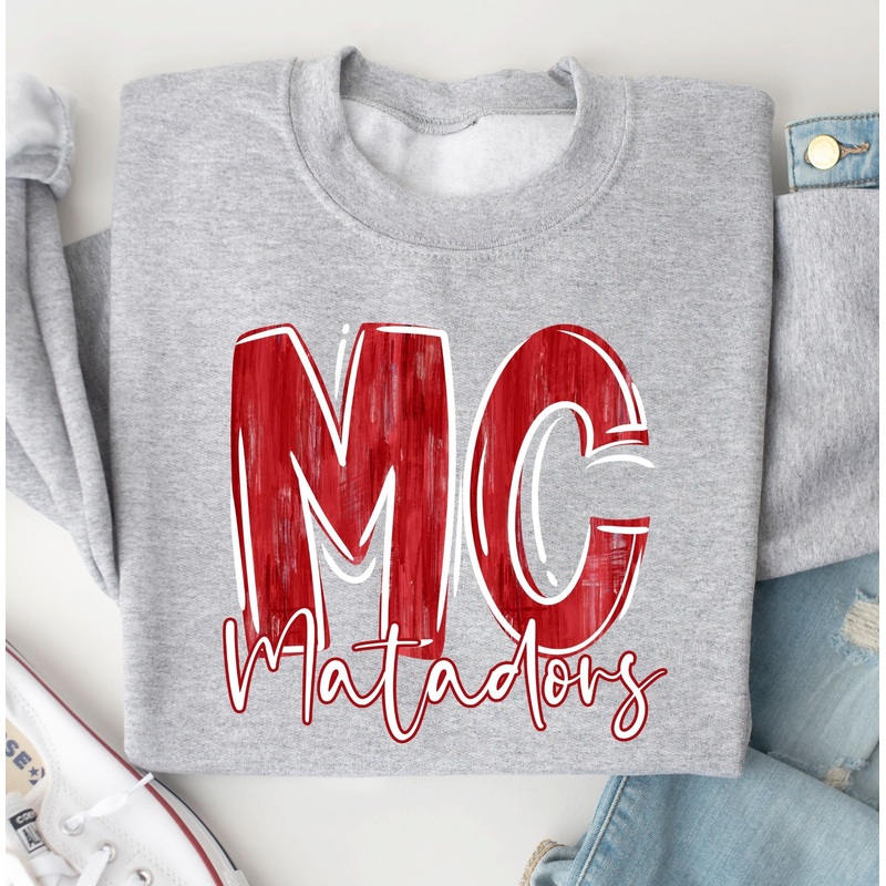 Red And White Matadors|Pocket 3.5″-4″|Infant|Toddler|Youth 8.5|Adult 11″|Adult 12″