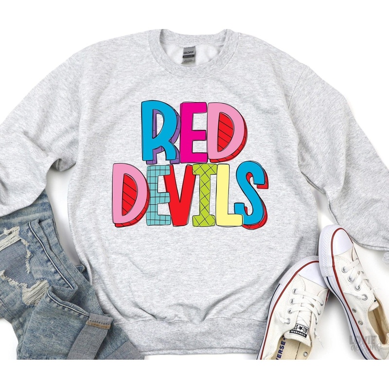 Red Devils Stripey Mascot|Pocket 3.5″-4″|Infant|Toddler|Youth 8.5|Adult 11″|Adult 12″