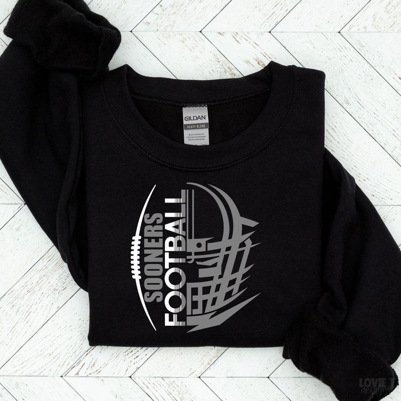 Sooners Football|Pocket 3.5″-4″|Infant|Toddler|Youth 8.5|Adult 11″|Adult 12″