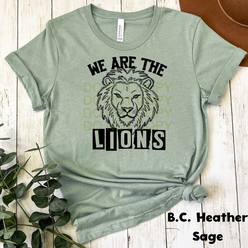 We Are The Lions|Pocket 3.5″-4″|Infant|Toddler|Youth 8.5|Adult 11″|Adult 12″