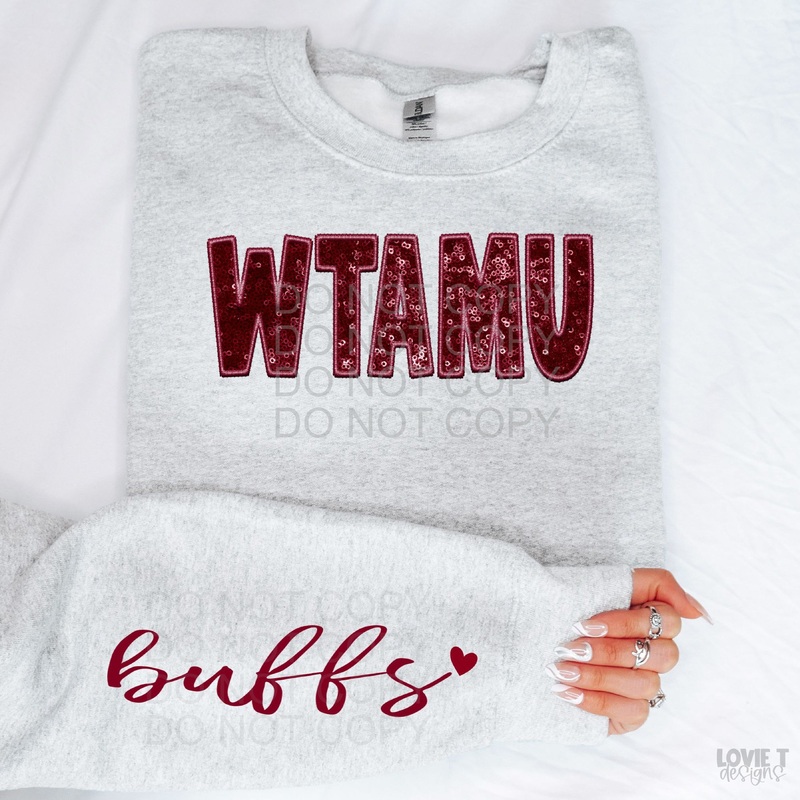 Wtamu + Sleeve|Infant|Toddler|Youth 8.5|Adult 11″|Adult 12″