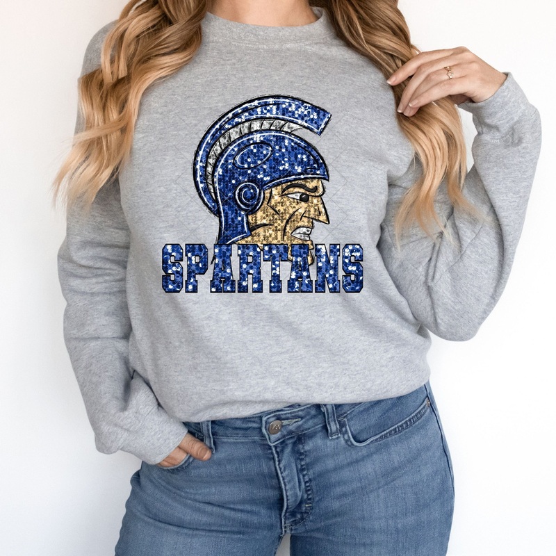 Spartans Royal Sequin|Pocket 3.5″-4″|Infant|Toddler|Youth 8.5|Adult 11″|Adult 12″