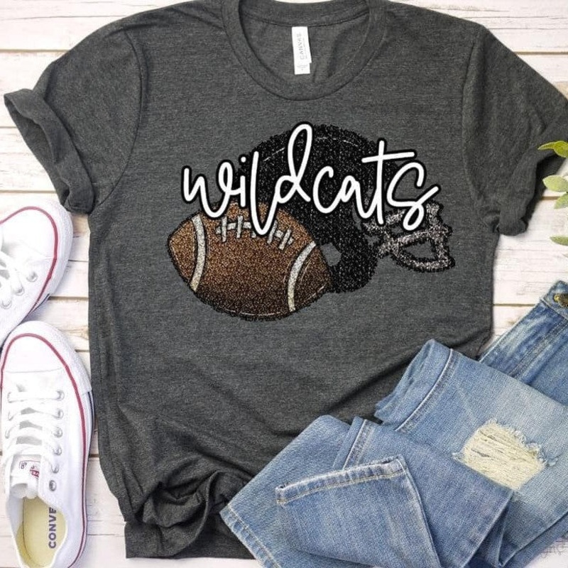 Sequin Football And Black Helmet