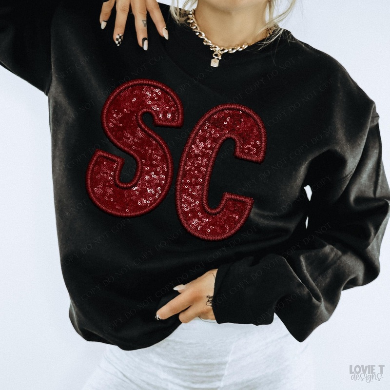 Sc Faux Sequins|Pocket 3.5″-4″|Infant|Toddler|Youth 8.5|Adult 11″|Adult 12″