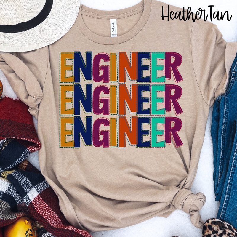 STITCHED ENGINEER|Pocket 3.5″-4″|Infant|Toddler|Youth 8.5|Adult 11″|Adult 12″