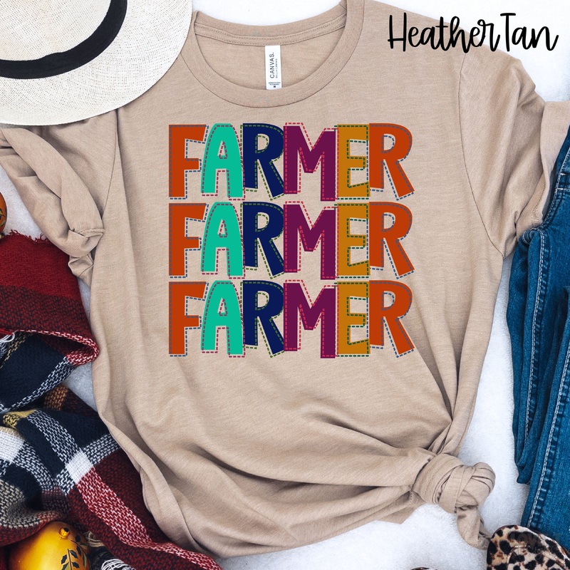 STITCHED FARMER|Pocket 3.5″-4″|Infant|Toddler|Youth 8.5|Adult 11″|Adult 12″