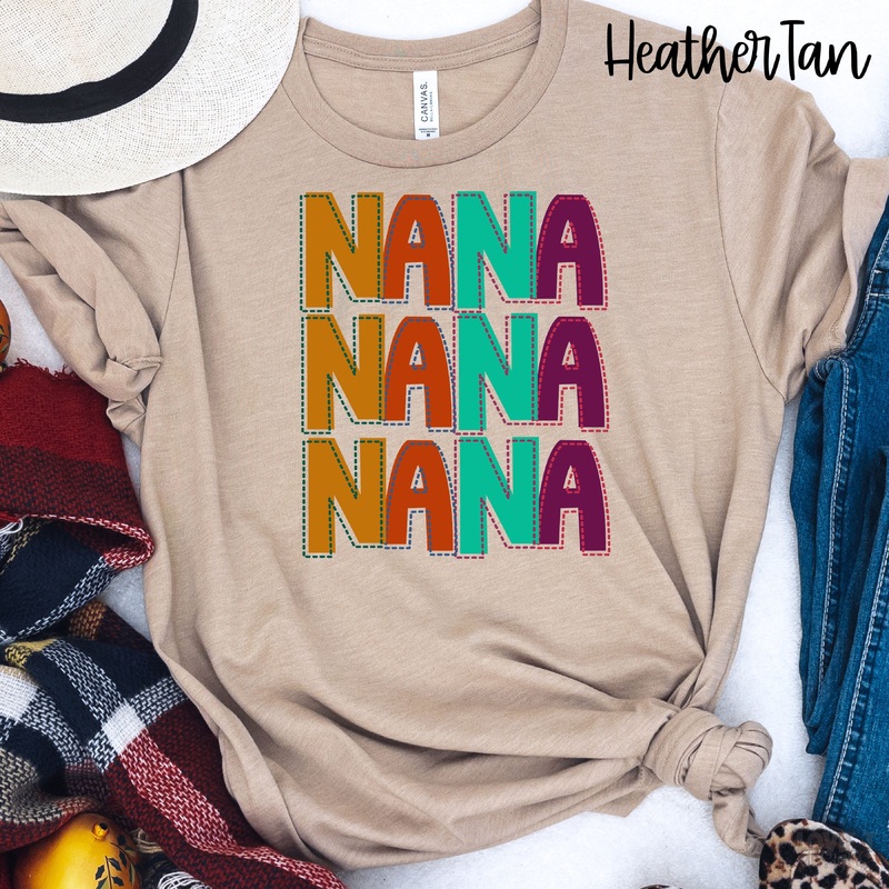 STITCHED NANA|Pocket 3.5″-4″|Infant|Toddler|Youth 8.5|Adult 11″|Adult 12″