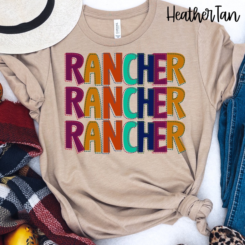 STITCHED RANCHER|Pocket 3.5″-4″|Infant|Toddler|Youth 8.5|Adult 11″|Adult 12″