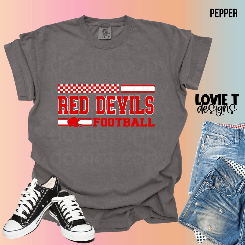 Red Devils Football|Pocket 3.5″-4″|Infant|Toddler|Youth 8.5|Adult 11″|Adult 12″