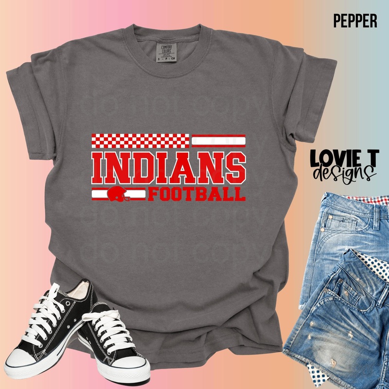Red Indians Football|Pocket 3.5″-4″|Infant|Toddler|Youth 8.5|Adult 11″|Adult 12″