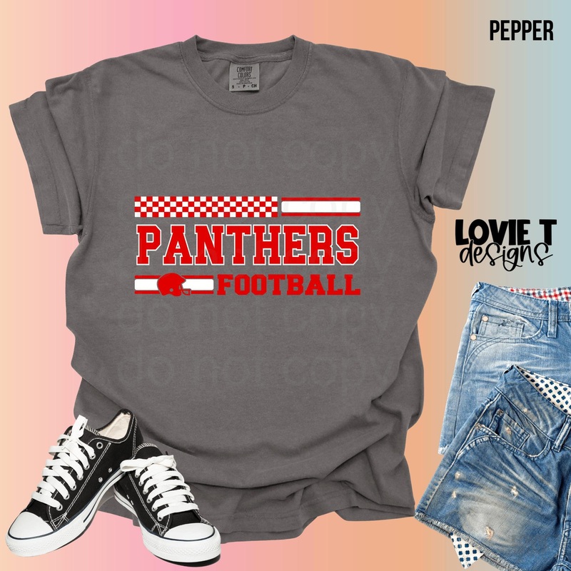 Red Panthers Football|Pocket 3.5″-4″|Infant|Toddler|Youth 8.5|Adult 11″|Adult 12″