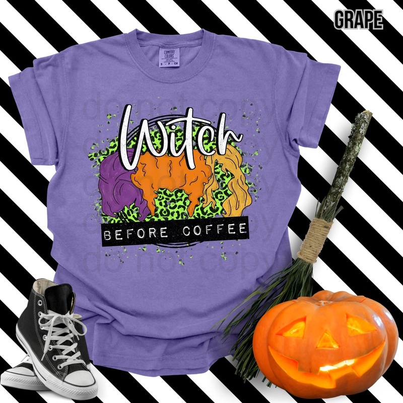 Witch Before Coffee|Pocket|Infant|Toddler|Youth|Adult 11″|Adult 12″