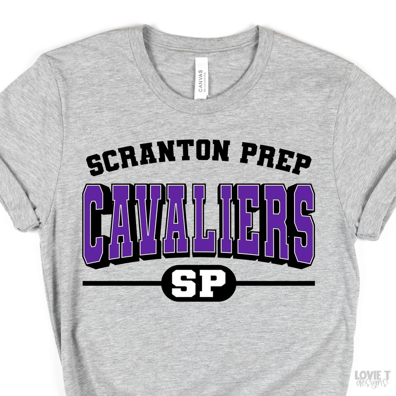 Scranton Prep Cavaliers|Pocket 3.5″-4″|Infant|Toddler|Youth 8.5|Adult 11″|Adult 12″