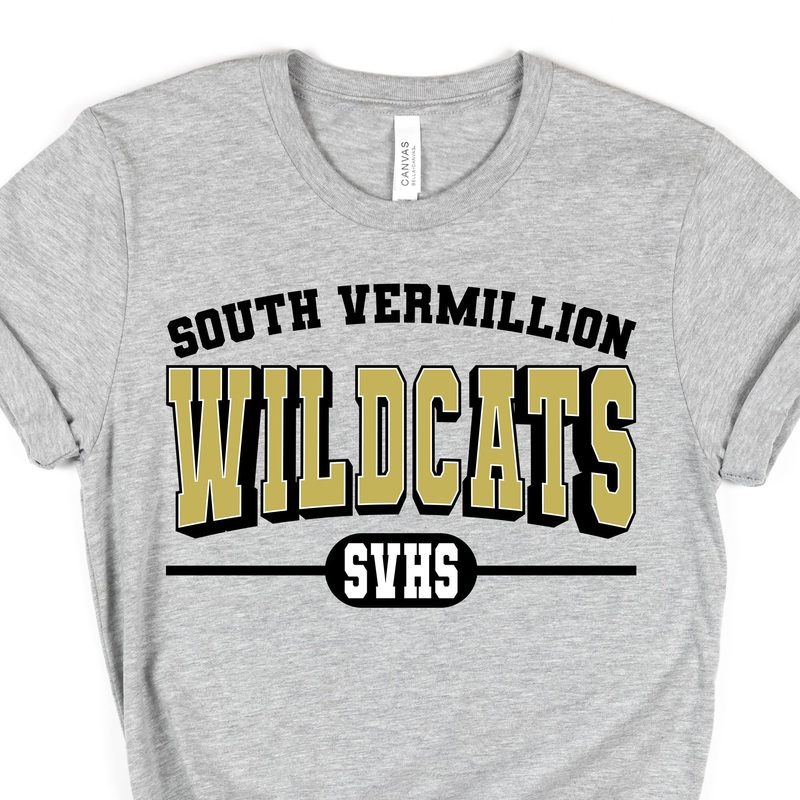 South Vermillion Wildcats|Pocket 3.5″-4″|Infant|Toddler|Youth 8.5|Adult 11″|Adult 12″
