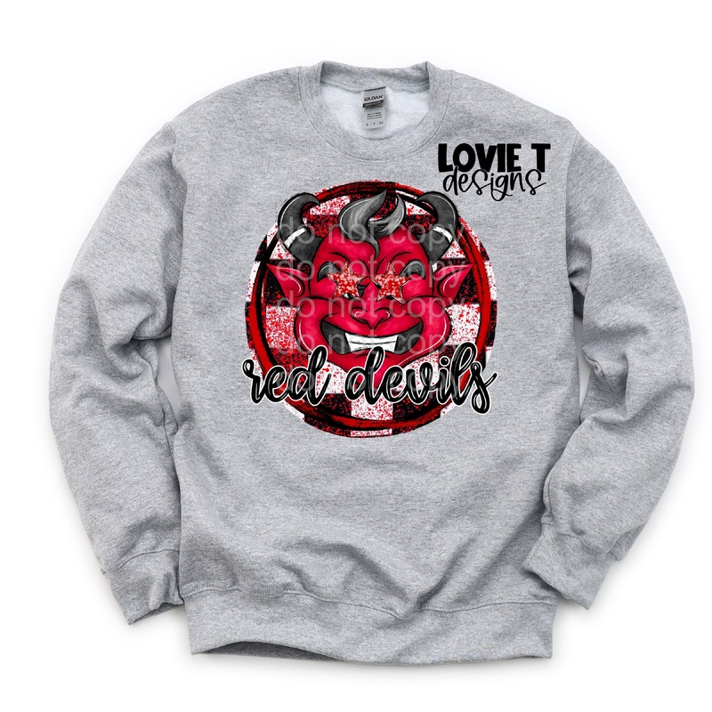 Red Devils Preppy Mascots|Pocket 3.5″-4″|Infant|Toddler|Youth 8.5|Adult 11″|Adult 12″