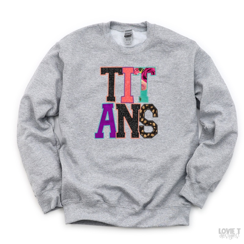 Titans Faux Applique|Pocket 3.5″-4″|Infant|Toddler|Youth 8.5|Adult 11″|Adult 12″