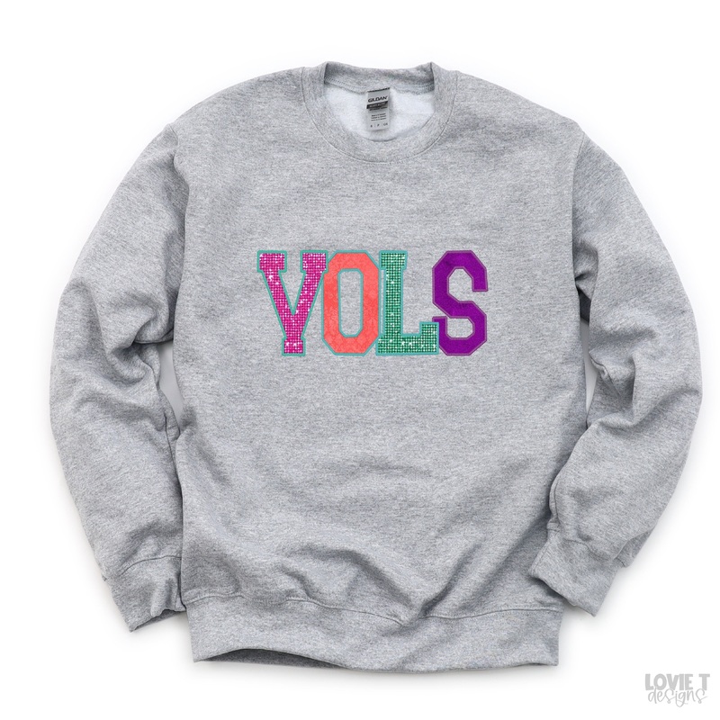 Vols Faux Applique|Pocket 3.5″-4″|Infant|Toddler|Youth 8.5|Adult 11″|Adult 12″