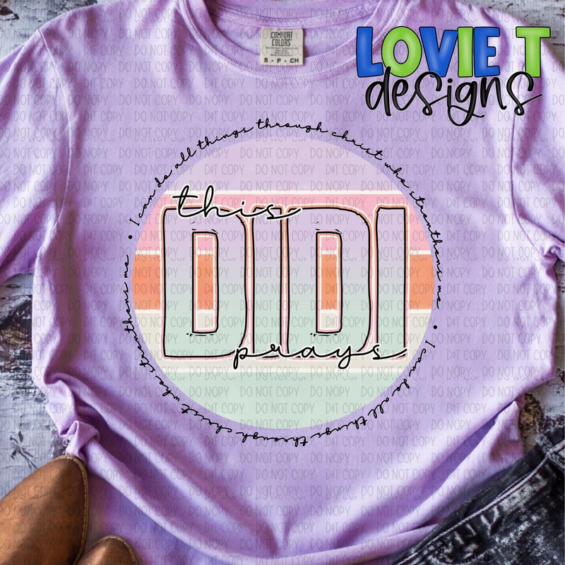 This Didi Prays|Pocket 3.5″-4″|Infant|Toddler|Youth 8.5|Adult 11″|Adult 12″