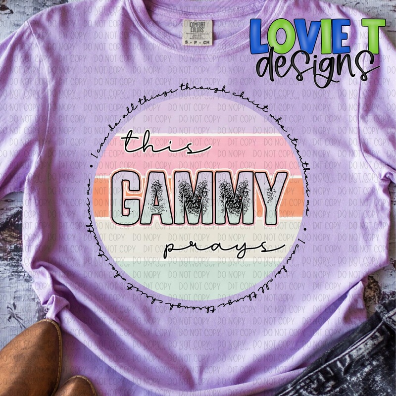 This Gammy Prays|Pocket 3.5″-4″|Infant|Toddler|Youth 8.5|Adult 11″|Adult 12″